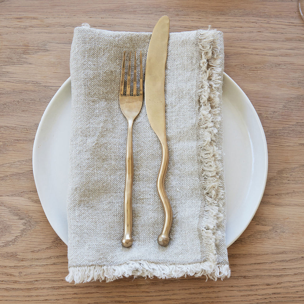 Linen Table Napkins - White- CULTIVER- USA