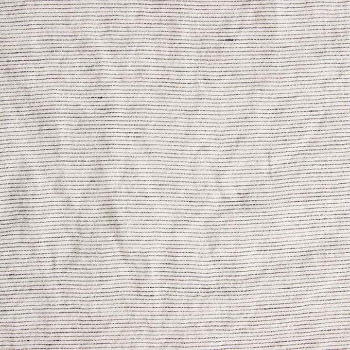 A close up of the Pinstripe linen fabric. Sizes: Queen, King