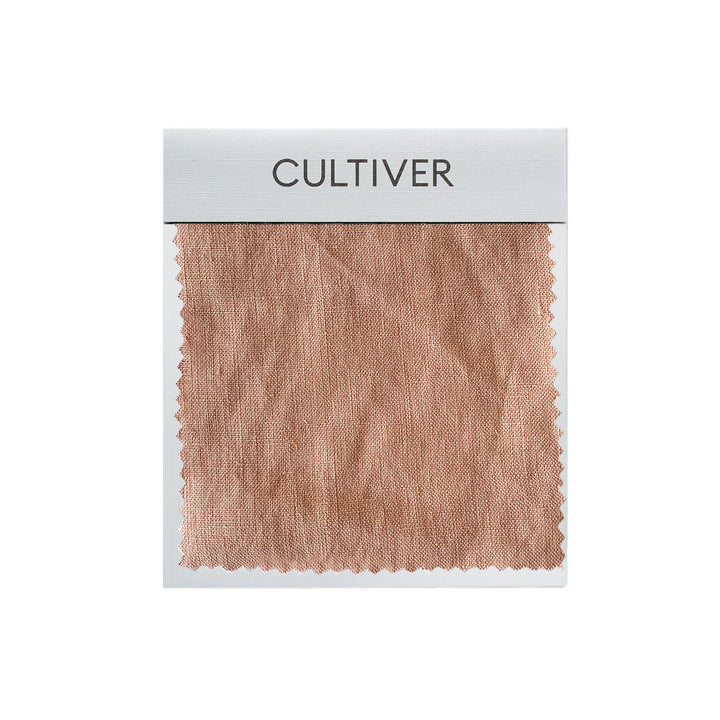 A CULTIVER Linen Swatch - Fawn