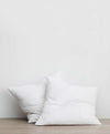 Set of 2 Linen Euro Pillowcases - White