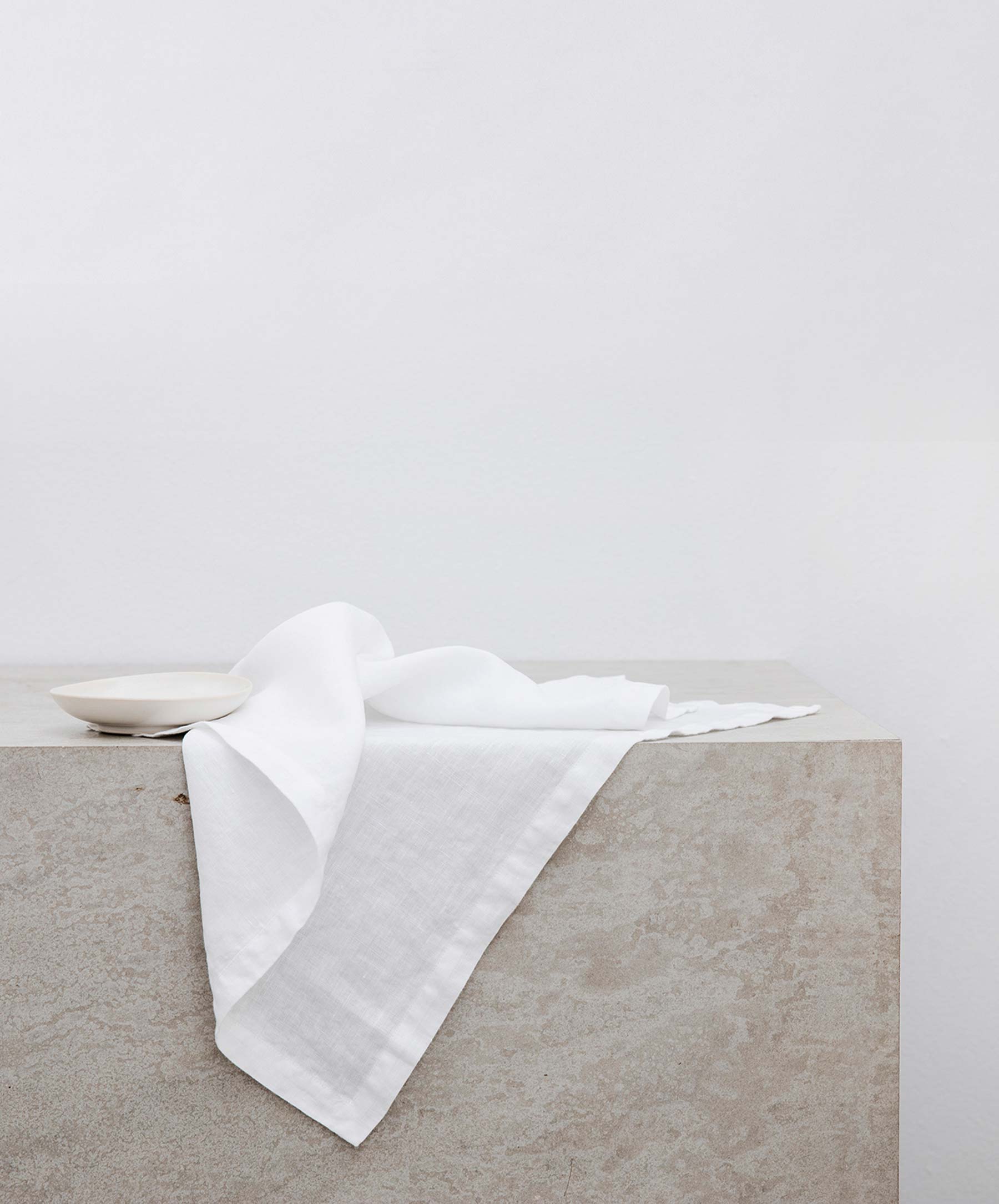 Cultiver Linen Table Napkins - White