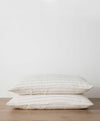 Set of 2 Linen Pillowcases - Pencil Stripe