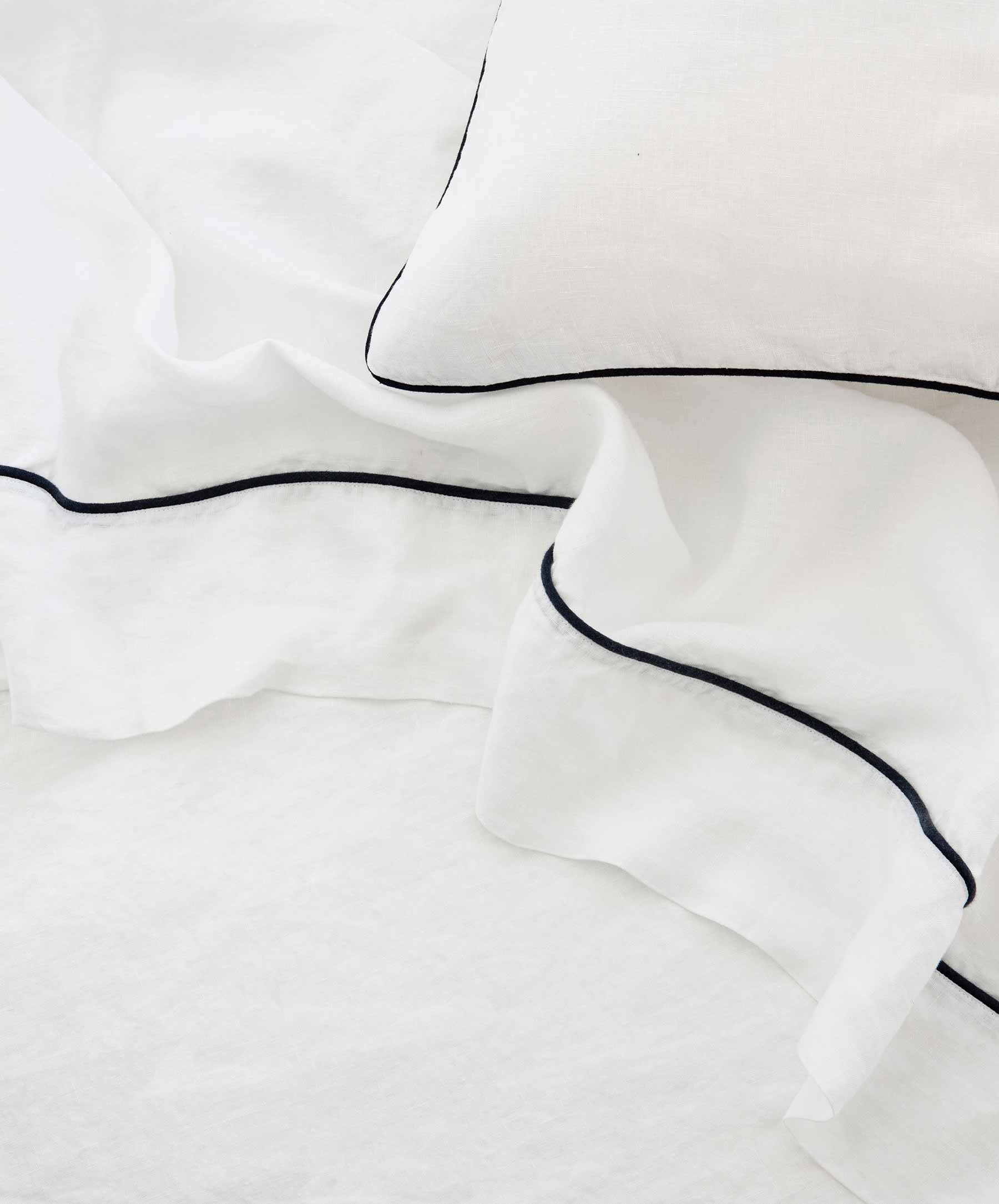 Linen Bed Sheet, Linen Bedding, Linen Flat Sheet, Linen Bed online Sheet, White Sheet