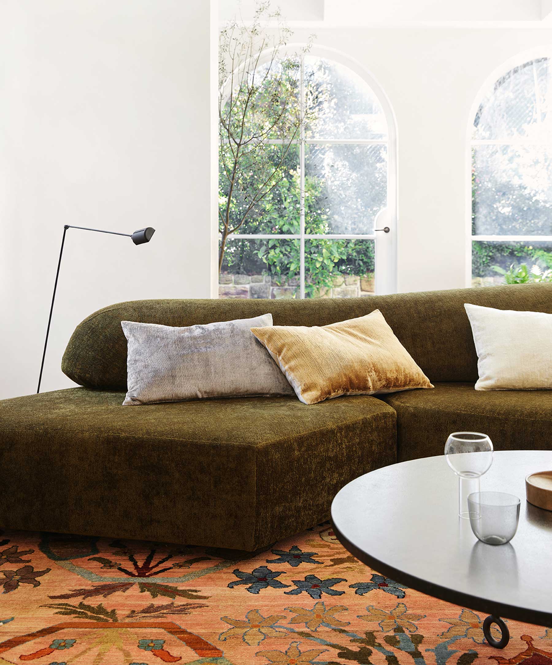 Talik Velvet Rectangular Cushion Cover - Mist | CULTIVER - USA