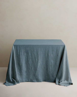 Linen Tablecloth - Bluestone