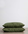 Set of 2 Linen Pillowcases - Forest