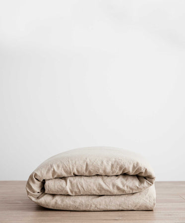 Linen Duvet Cover - Natural - King