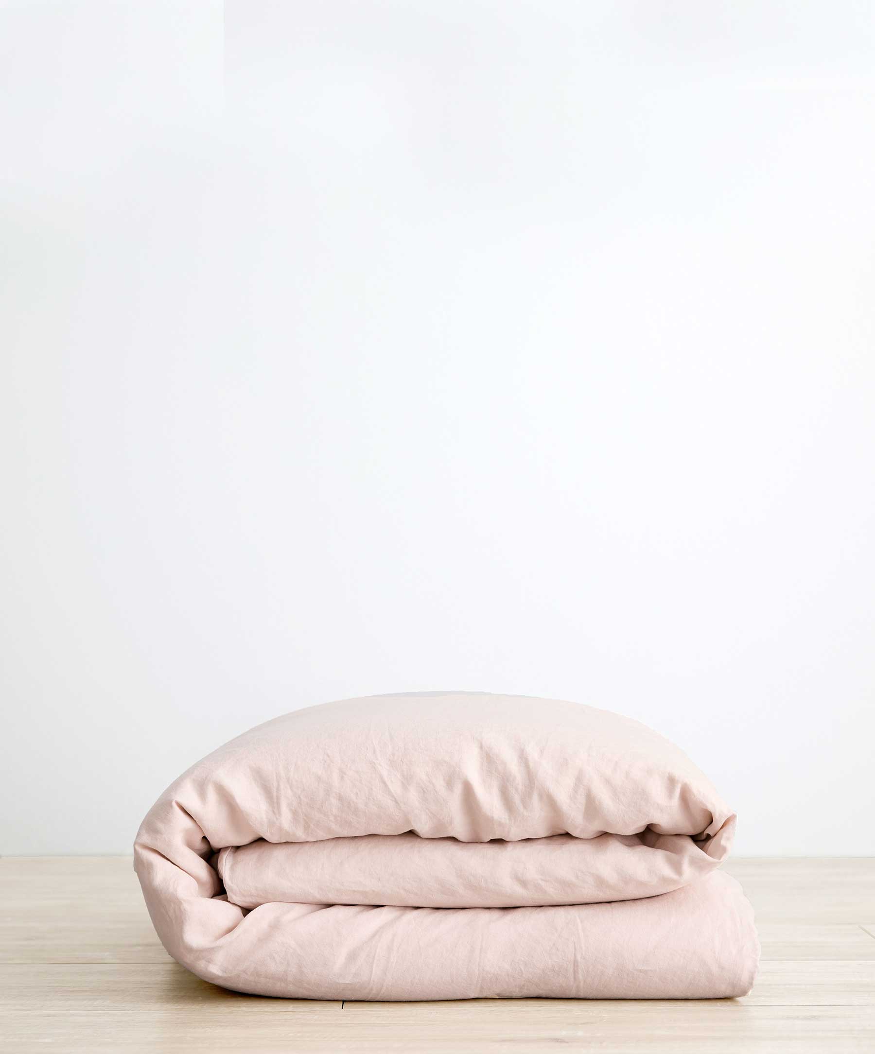 Relaxed Linen and Cotton King Size Light offers Pink /Blush Duvet Cover Set