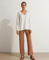 Ada Long Sleeve Knitted Top - White