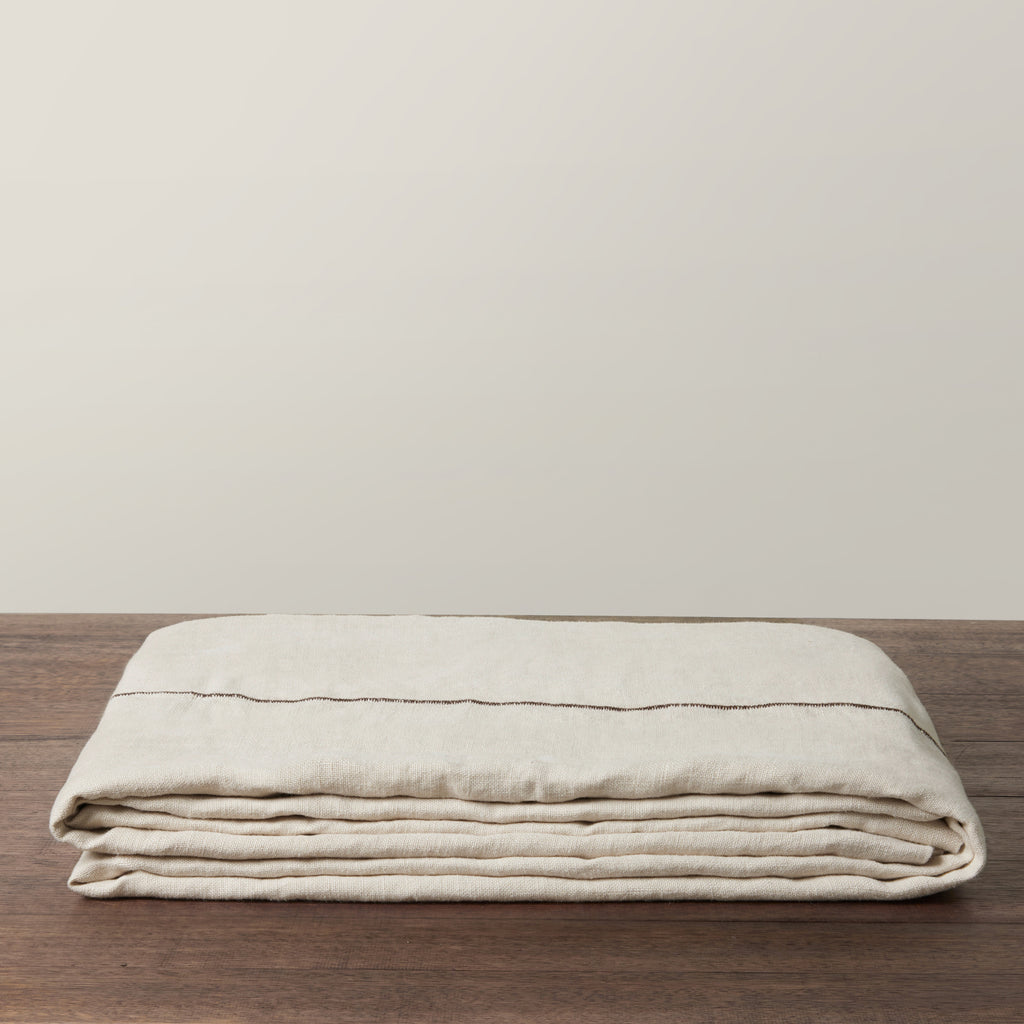 Cultiver | Heavyweight Bedcover, Flax/Truffle