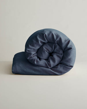 Linen Duvet Cover - Royal