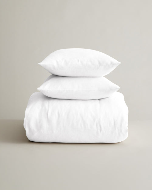 Linen Duvet Cover Set - White | CULTIVER - USA