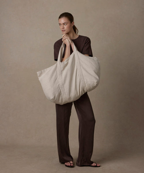 Frankie Linen Bag - Natural | CULTIVER - USA