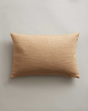 Heavyweight Linen Rectangular Cushion Cover - Sand