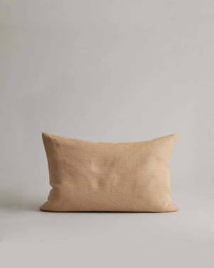 Heavyweight Linen Rectangular Cushion Cover - Sand