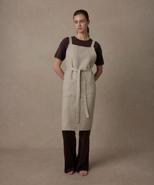 Jude Linen Apron - Natural