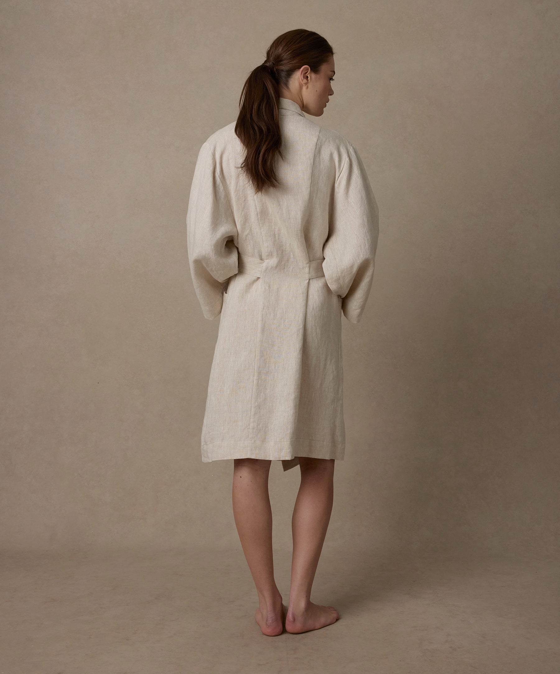 Linen Robe Edition II - Natural | CULTIVER - USA