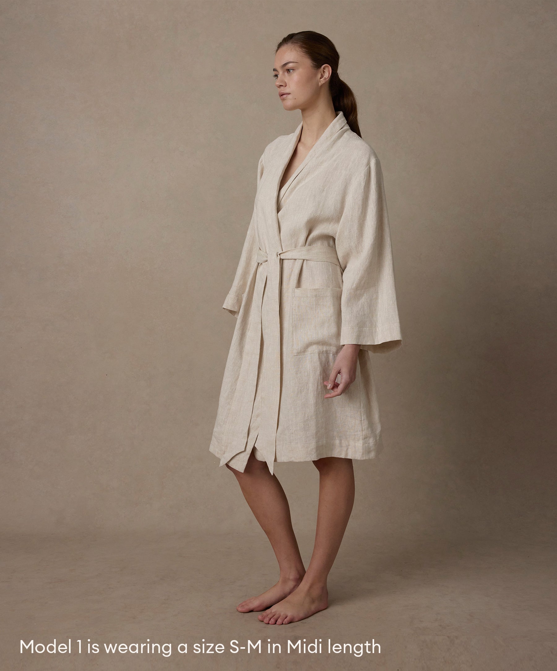 Linen Robe Edition II - Natural | CULTIVER - USA