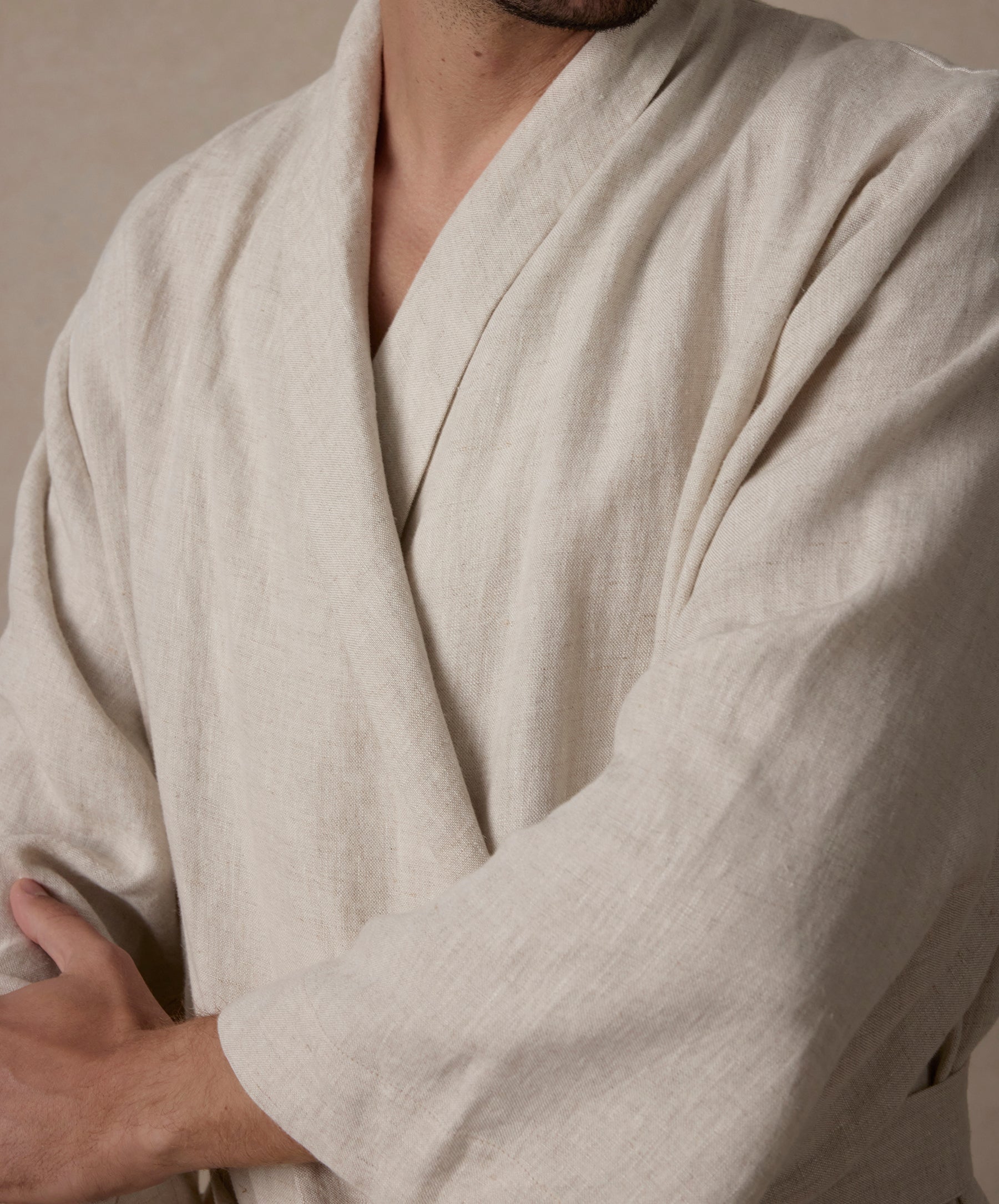 Linen Robe Edition II - Natural | CULTIVER - USA