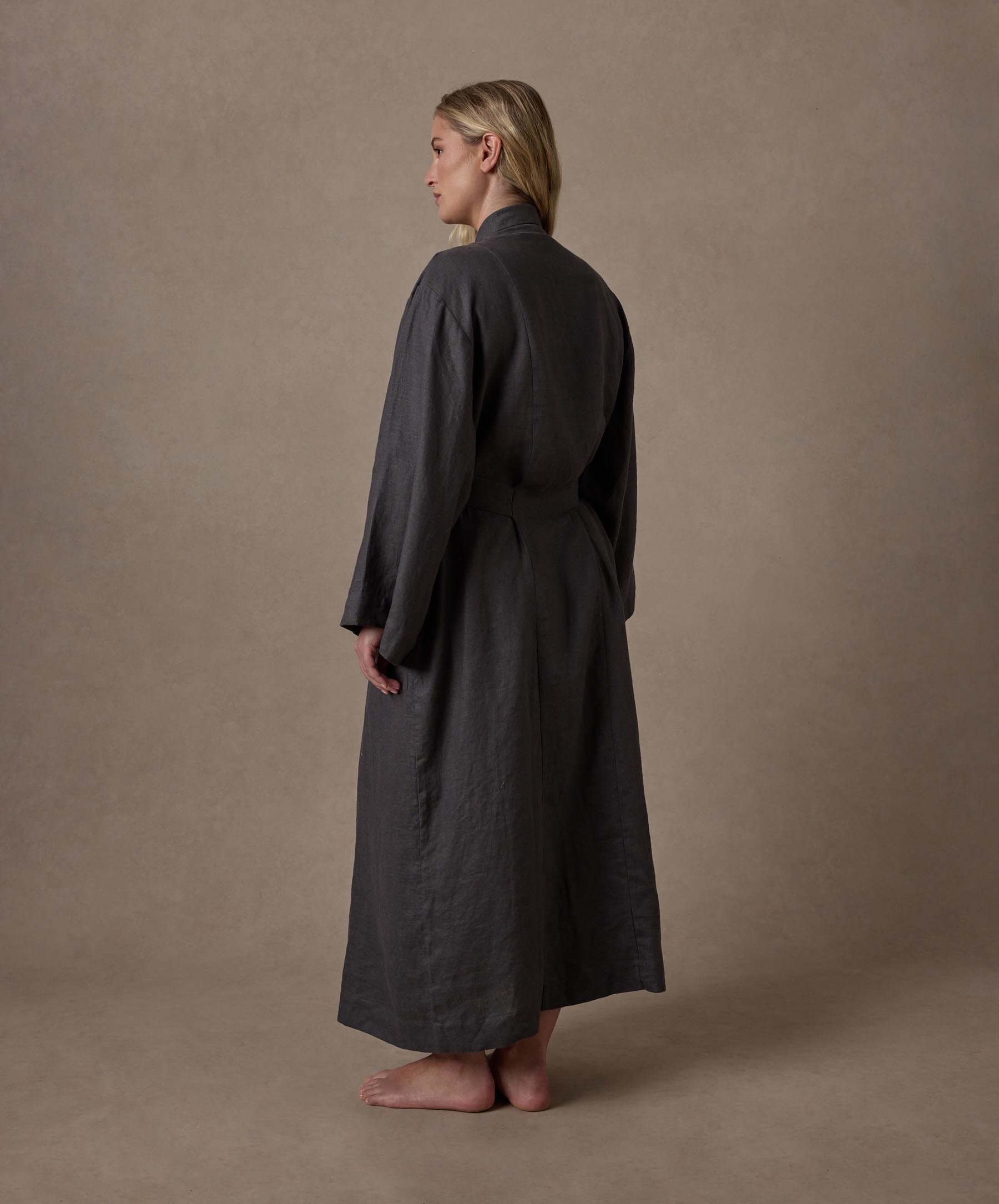 Linen Robe Edition II - Slate | CULTIVER - USA