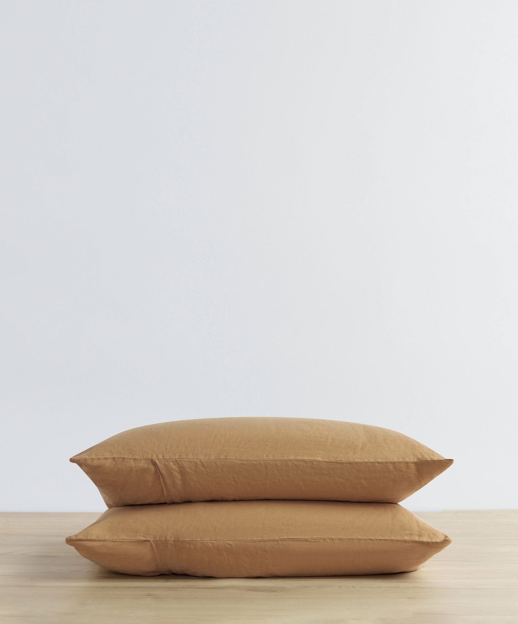 Set of 2 Linen Pillowcases - Sand (Standard)