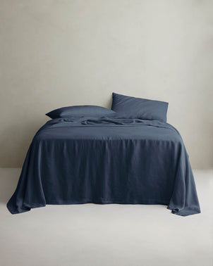 Linen Sheet Set with Pillowcases - Royal