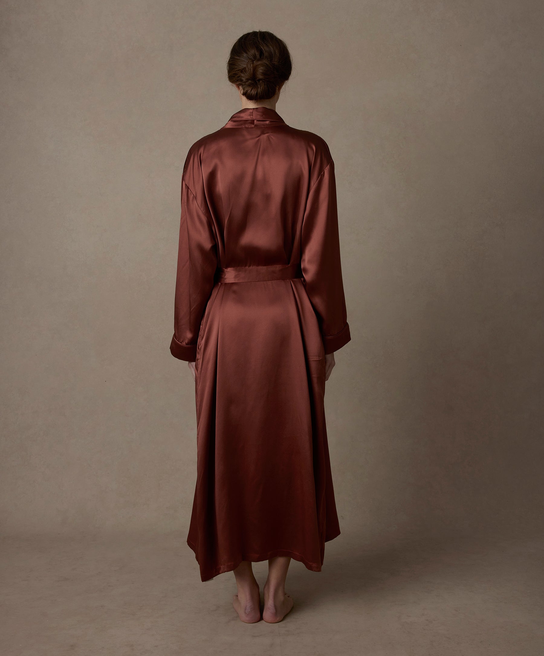 Silk Robe - Cinnabar | CULTIVER - USA