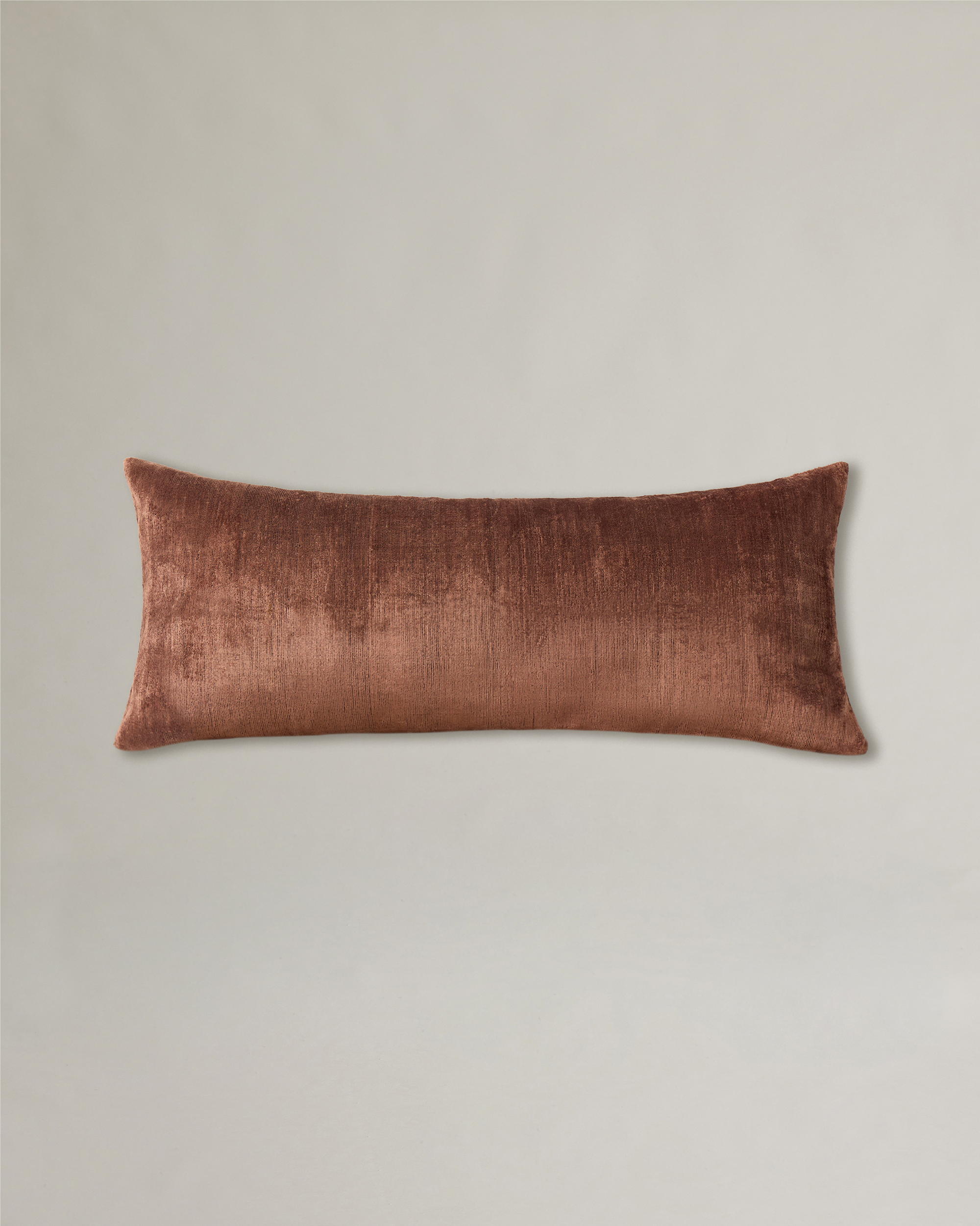 Talik Velvet Lumbar Cushion Cover - Chestnut | CULTIVER - USA