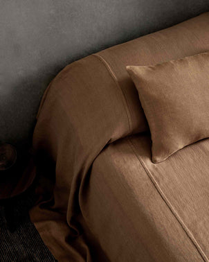 Heavyweight Linen Rectangular Cushion Cover - Sand