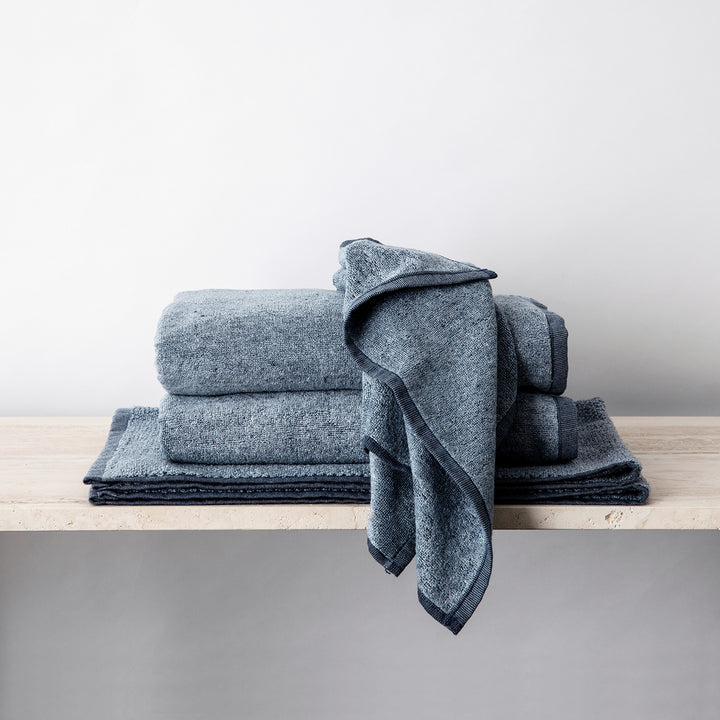 Denim Bath Towel Bundle. Sizes: Bath Towel Bundle - 28" x 55", Bath Sheet Bundle - 35" x 69"