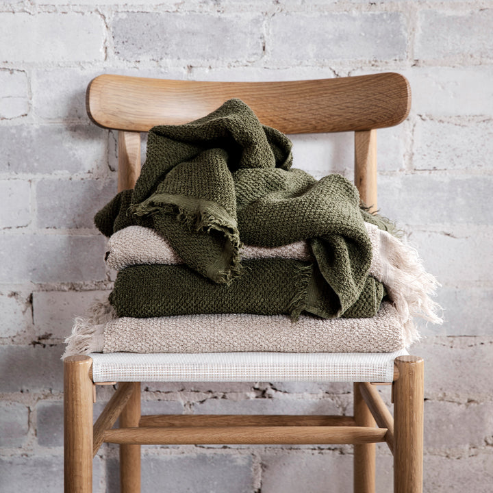Pure Linen Bath Towel - Forest- CULTIVER- USA