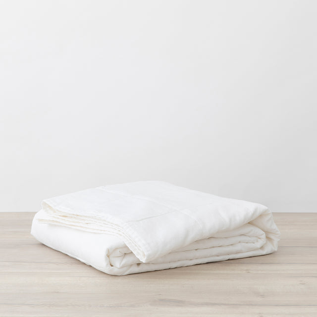 Quilted Bedcover - White