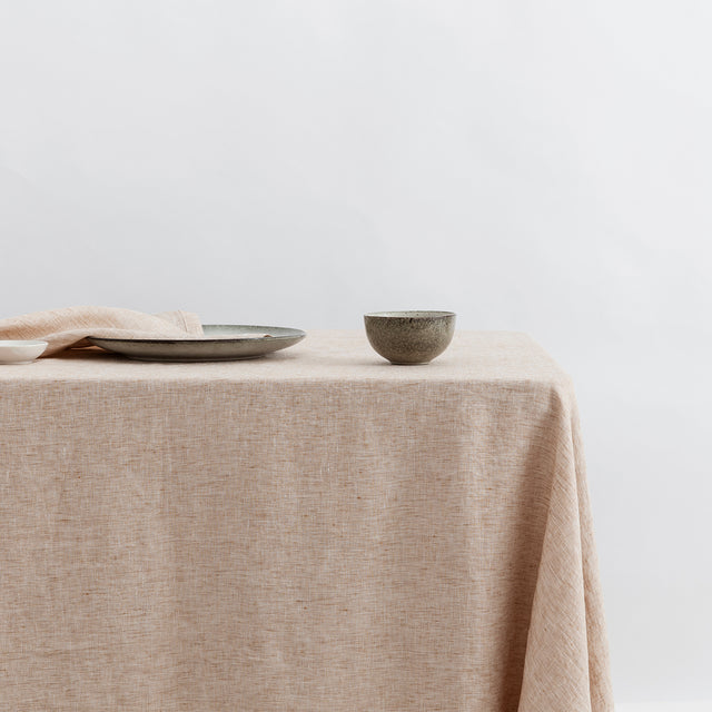 Linen Tablecloth in Cinnamon