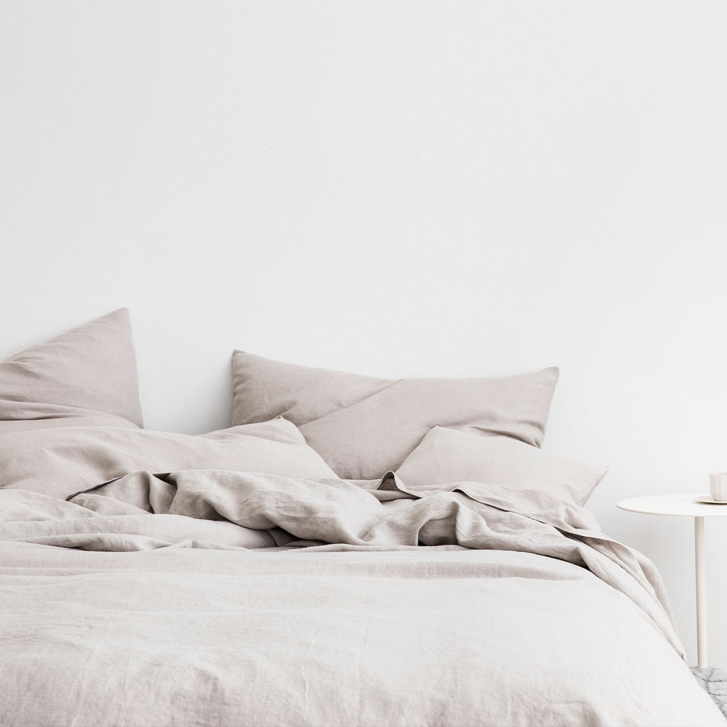 Linen Duvet Cover Set - Smoke Gray | Cultiver