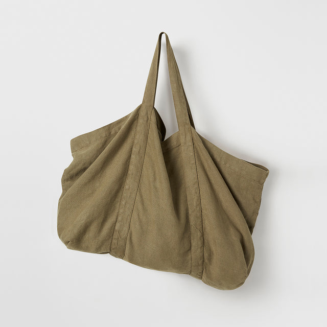 Frankie Linen Bag - Olive