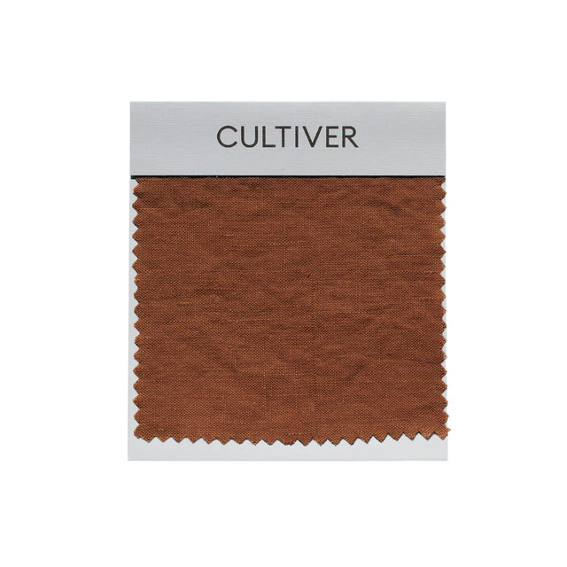 A CULTIVER Linen Swatch - Cedar