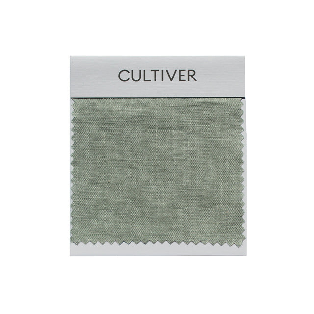 A CULTIVER Linen Swatch in Sage