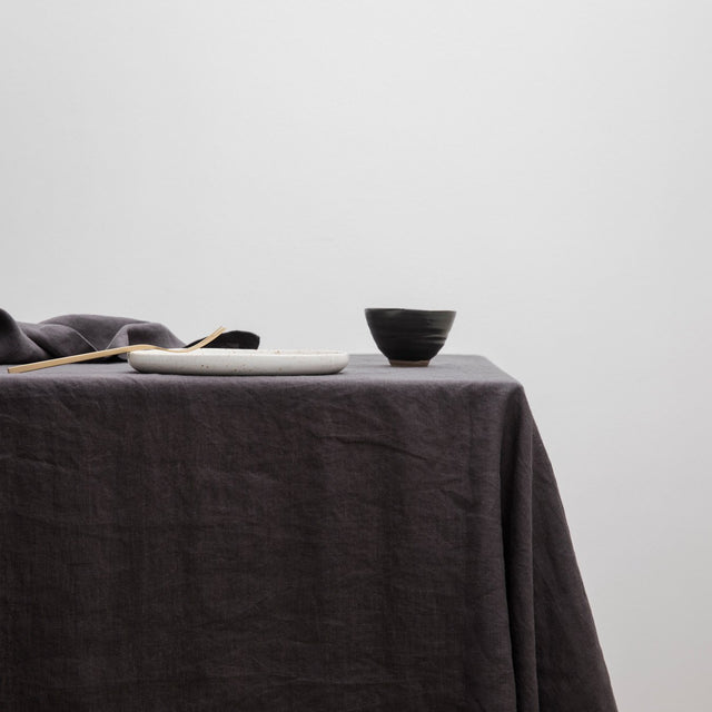 Linen Tablecloth - Black